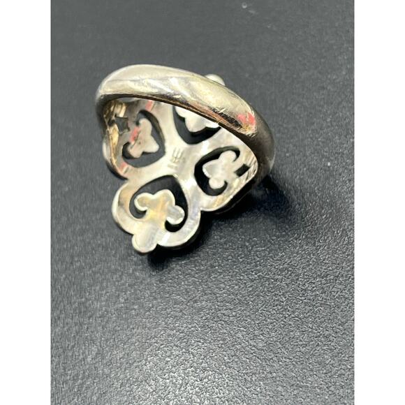 James Avery Adorned Hearts Four Scrolled Hearts Sterling Silver Signed Ring 6.5 - Picture 7 of 8